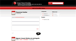 Desktop Screenshot of coisasdesconhecidas.blogspot.com