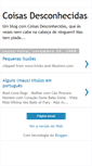 Mobile Screenshot of coisasdesconhecidas.blogspot.com