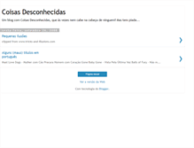 Tablet Screenshot of coisasdesconhecidas.blogspot.com