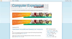 Desktop Screenshot of computer-experience.blogspot.com