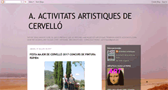 Desktop Screenshot of aartistiquesdecervello.blogspot.com