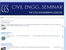 Tablet Screenshot of civilenggseminar.blogspot.com