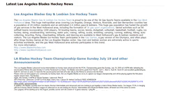 Desktop Screenshot of bladeshockeynews.blogspot.com