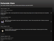 Tablet Screenshot of kehendakalam.blogspot.com