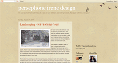 Desktop Screenshot of persephoneirenedesign.blogspot.com