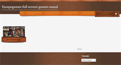 Desktop Screenshot of escape-games-fullscreen.blogspot.com