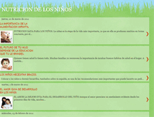 Tablet Screenshot of nutriciondelosninos.blogspot.com