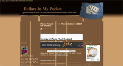 Desktop Screenshot of dollarsinmypocket.blogspot.com