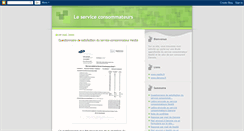 Desktop Screenshot of leserviceconsommateurs.blogspot.com