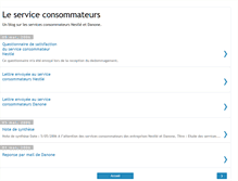 Tablet Screenshot of leserviceconsommateurs.blogspot.com