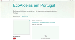 Desktop Screenshot of ecoaldeiasemportugal.blogspot.com