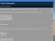 Tablet Screenshot of cuetoeducation.blogspot.com