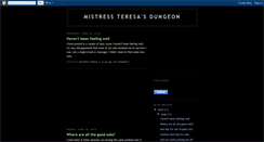 Desktop Screenshot of mistressteresasdungeon.blogspot.com