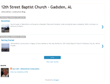 Tablet Screenshot of 12thstreetbaptistchurch.blogspot.com
