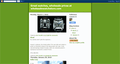 Desktop Screenshot of greatwatcheswholesaleprices.blogspot.com