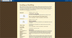 Desktop Screenshot of leadingasenabling.blogspot.com