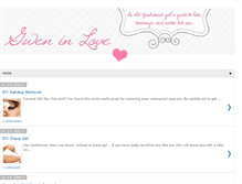 Tablet Screenshot of gweninlove.blogspot.com