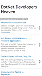 Mobile Screenshot of dotnetdevelopersheaven.blogspot.com