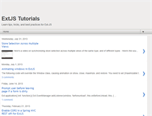 Tablet Screenshot of extjs-tutorials.blogspot.com