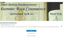Tablet Screenshot of esotericbookfair.blogspot.com