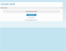 Tablet Screenshot of monster-worldgame.blogspot.com
