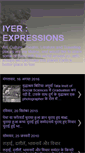 Mobile Screenshot of iyerexpressions.blogspot.com