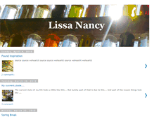 Tablet Screenshot of lissanancy.blogspot.com