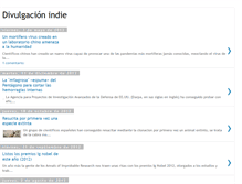 Tablet Screenshot of divulgacionindie.blogspot.com
