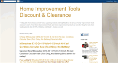 Desktop Screenshot of home-improvement-tools-discount.blogspot.com