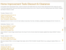 Tablet Screenshot of home-improvement-tools-discount.blogspot.com