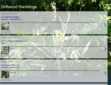 Tablet Screenshot of driftwoodramblings.blogspot.com