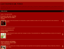 Tablet Screenshot of leccionesdevino.blogspot.com