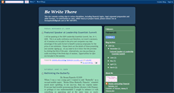 Desktop Screenshot of bwritethere.blogspot.com