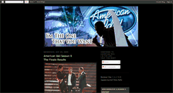 Desktop Screenshot of americanidol1thatuwant.blogspot.com