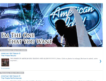 Tablet Screenshot of americanidol1thatuwant.blogspot.com