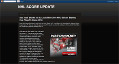 Desktop Screenshot of nhlscoreupdate.blogspot.com