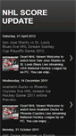 Mobile Screenshot of nhlscoreupdate.blogspot.com