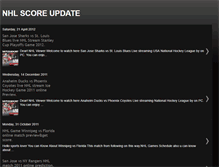 Tablet Screenshot of nhlscoreupdate.blogspot.com