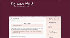 Desktop Screenshot of my-wine-world.blogspot.com