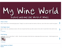 Tablet Screenshot of my-wine-world.blogspot.com