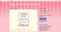 Desktop Screenshot of ligadelalecherosario.blogspot.com