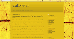Desktop Screenshot of giallo-fever.blogspot.com
