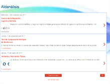 Tablet Screenshot of aldanalisis.blogspot.com