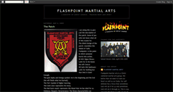 Desktop Screenshot of flashpointmartialarts.blogspot.com