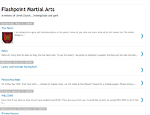 Tablet Screenshot of flashpointmartialarts.blogspot.com