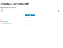 Tablet Screenshot of generateurdecartebancairefr.blogspot.com