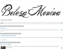 Tablet Screenshot of beleza-menina.blogspot.com