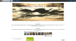 Desktop Screenshot of creatingcharacter.blogspot.com