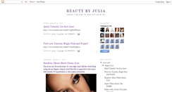 Desktop Screenshot of beautybyjulia.blogspot.com