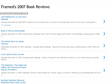 Tablet Screenshot of framed2007bookreviews.blogspot.com